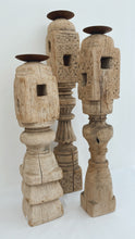 Load image into Gallery viewer, Vintage Indian carved candle stand