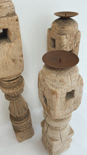 Load image into Gallery viewer, Vintage Indian carved candle stand