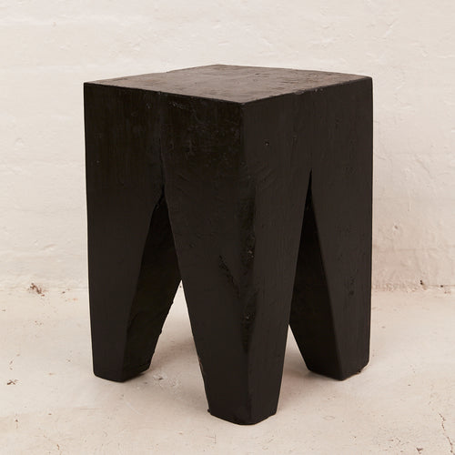 Rafi Peg Stool / Side Table Black